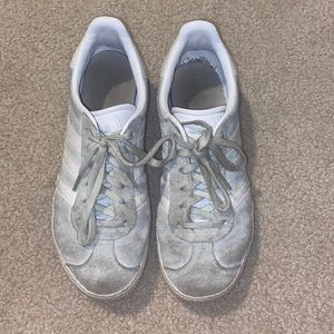 Adidas Gazelle suede mint green used sneakers